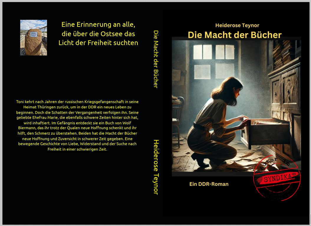 Cover Macht der Bücher - Ein DDR-Roman - LICHTMEILE 2025
